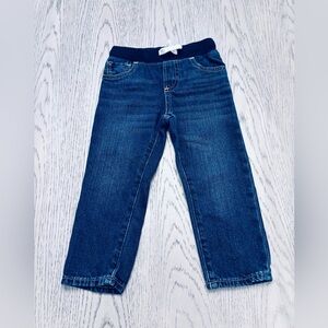 Gap Baby & Toddler Pull-On Slim Jeans In Dark Wash Indigo Size 3Years